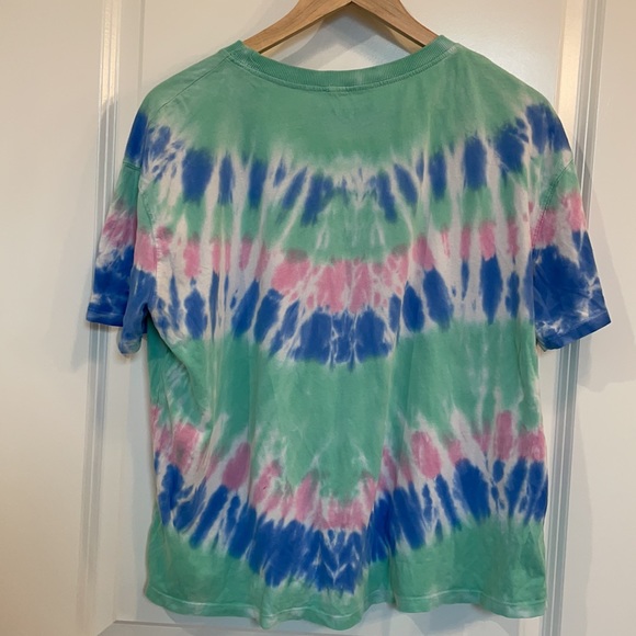 Zara Trafulac Cropped Tie Dye Tee Size M - Picture 4 of 5